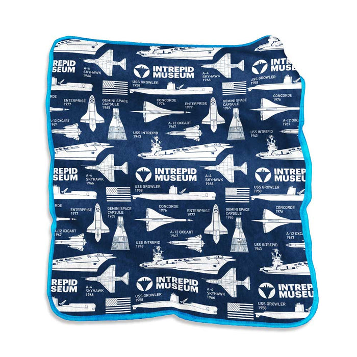 Intrepid Museum Raschel Blanket