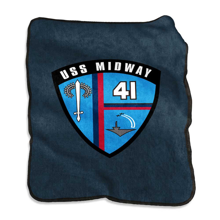 USS Midway Museum Badge Blanket