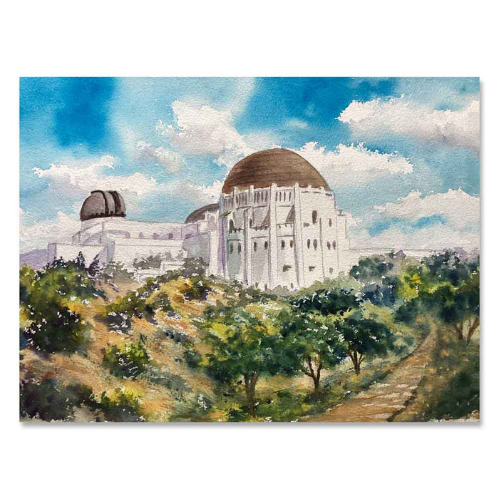 Griffith Observatory¬Æ Trail Watercolor Print