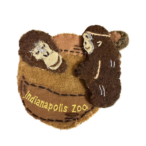 Add a touch of wildlife charm to your collection with the Indianapolis Zoo Wool Orangutan Ornament—a handcrafted wool ornament featuring an adorable orangutan, making it a wonderful keepsake for wildlife conservation enthusiasts or anyone looking to enhance their Indianapolis Zoo ornament display.