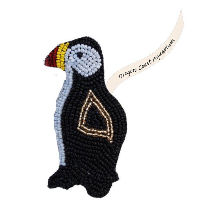 Oregon Coast Aquarium Puffin Sequin Ornament