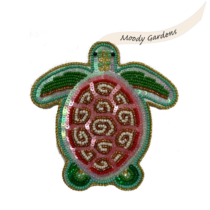 Moody Gardens Sequin Sea Turtle Ornament