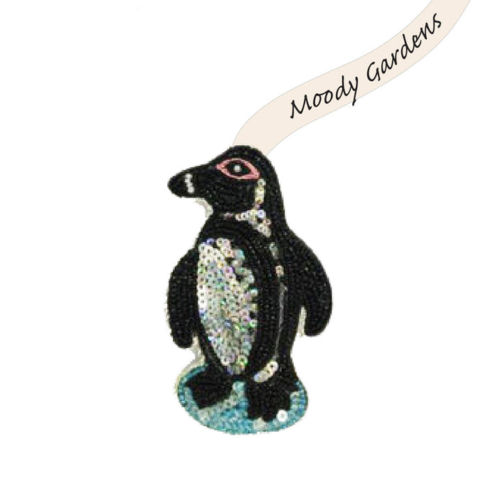 Moody Gardens Sequin Penguin Ornament