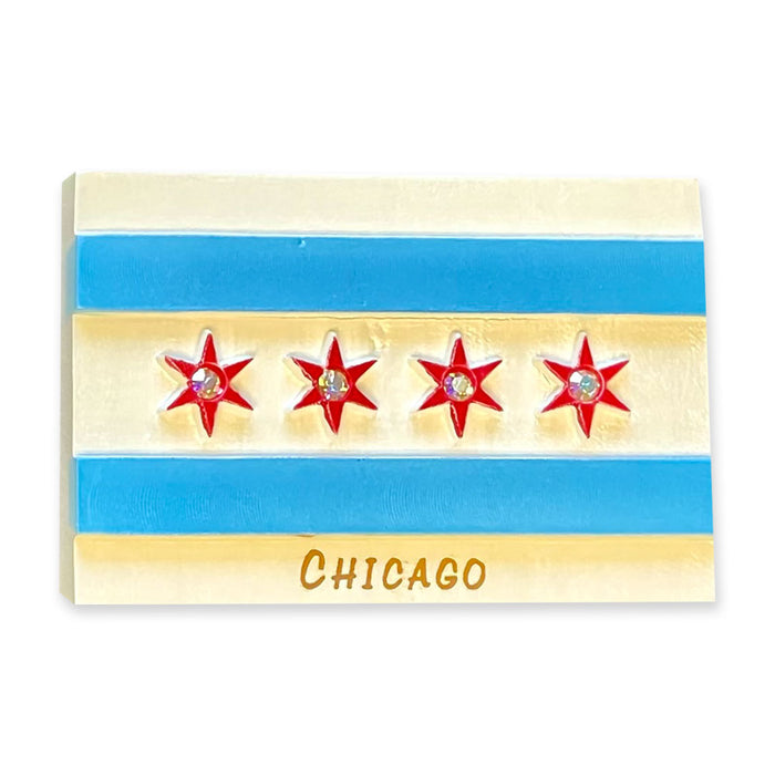 Chicago Flag Magnet