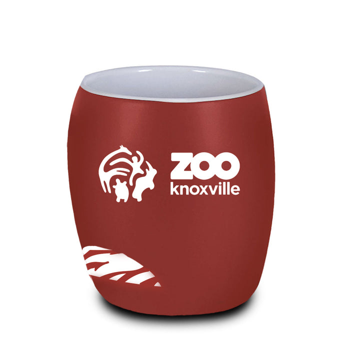Zoo Knoxville Etched Red Tiger Shot Glass
