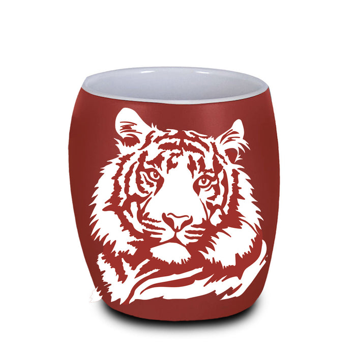 Zoo Knoxville Etched Red Tiger Shot Glass