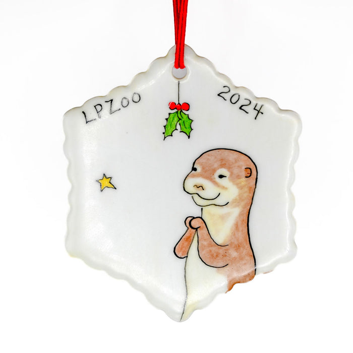 Lincoln Park Zoo Otter 2024 Ornament