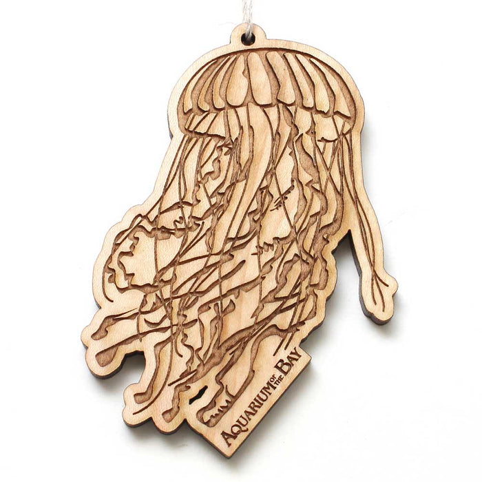 Aquarium of the Bay Jellyfish Wood Ornament