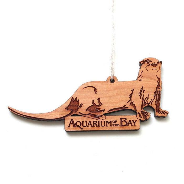 Aquarium of the Bay Sea Otter Wood Ornament