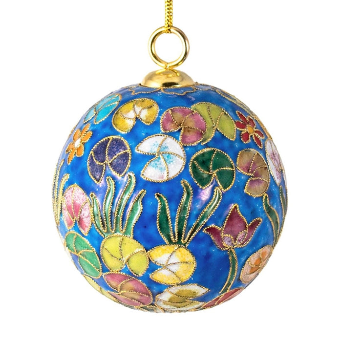 Monet Water Lilies Cloisonne Ornament