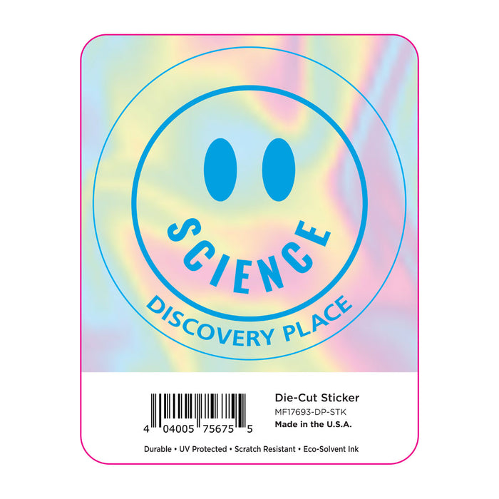 Discovery Place Science Smiley Sticker