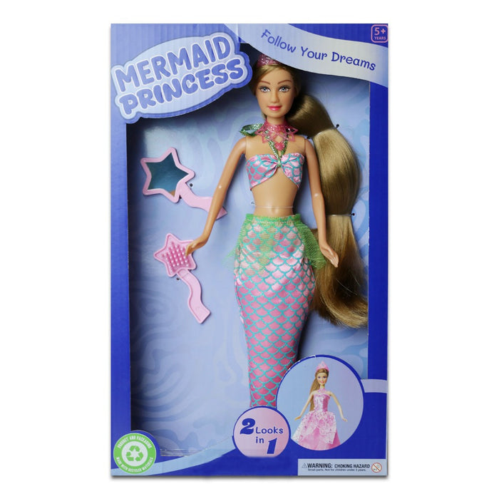 Eco Mermaid Princess Doll