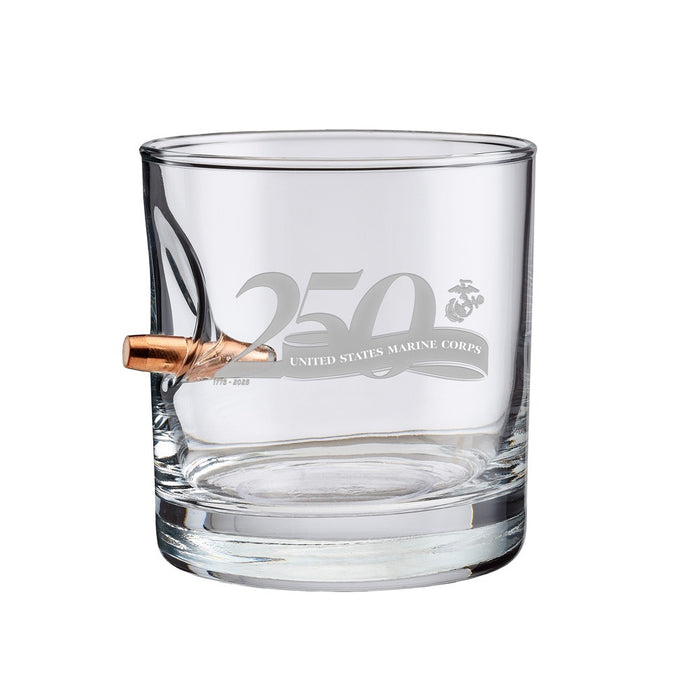 United States Marine Corps 250 Bullet Rocks Glass