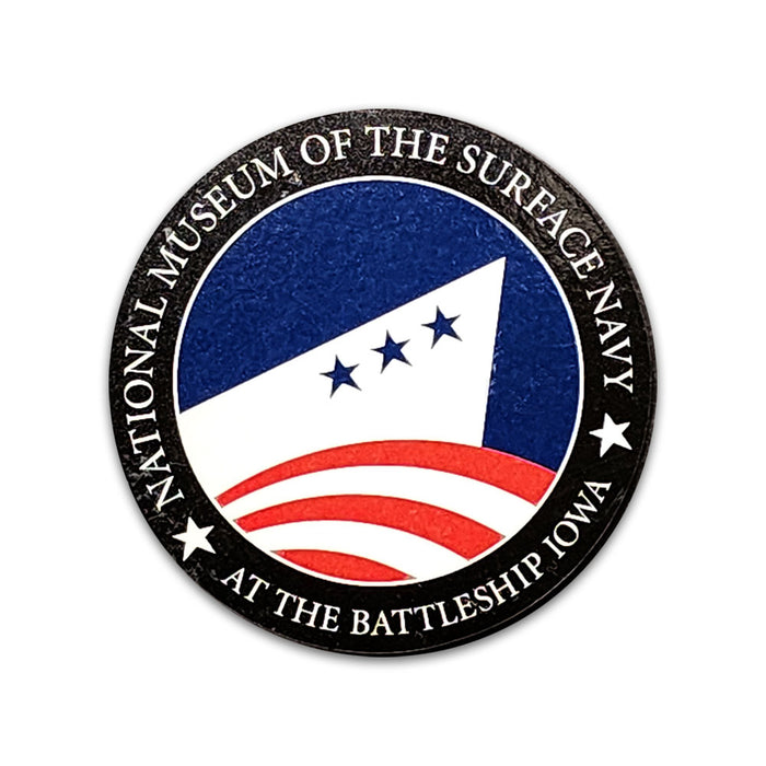 National Museum of the Surface Navy at the Battleship IOWA Wood Magnet