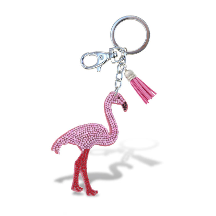 Gladys Porter Zoo Flamingo Sparkle Keychain