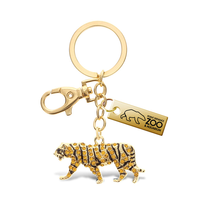 Point Defiance Zoo & Aquarium Bling Tiger Keychain