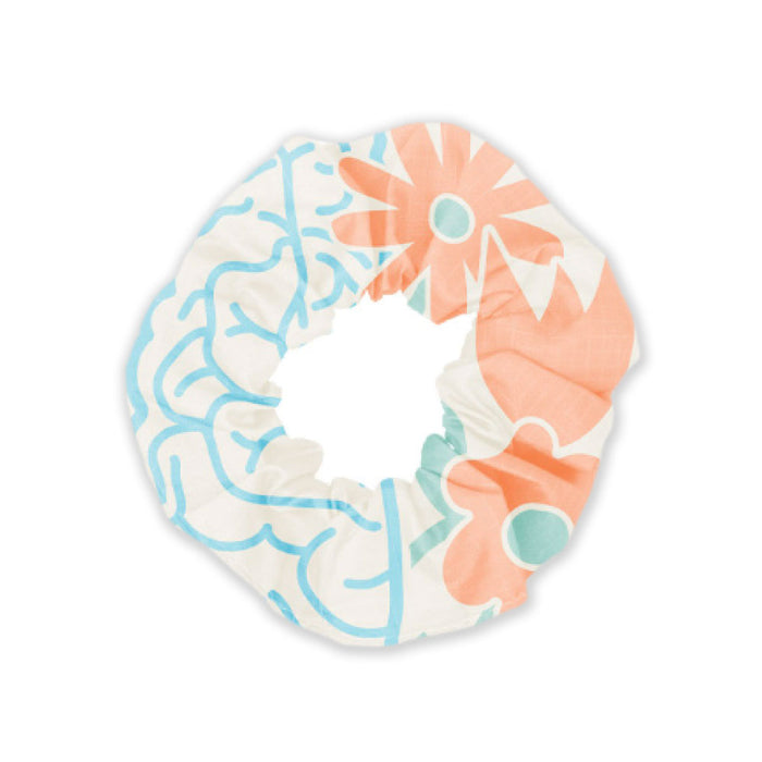 The Franklin Institute Brain Flower Scrunchie