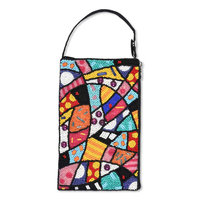 Beaded Abstract Bag