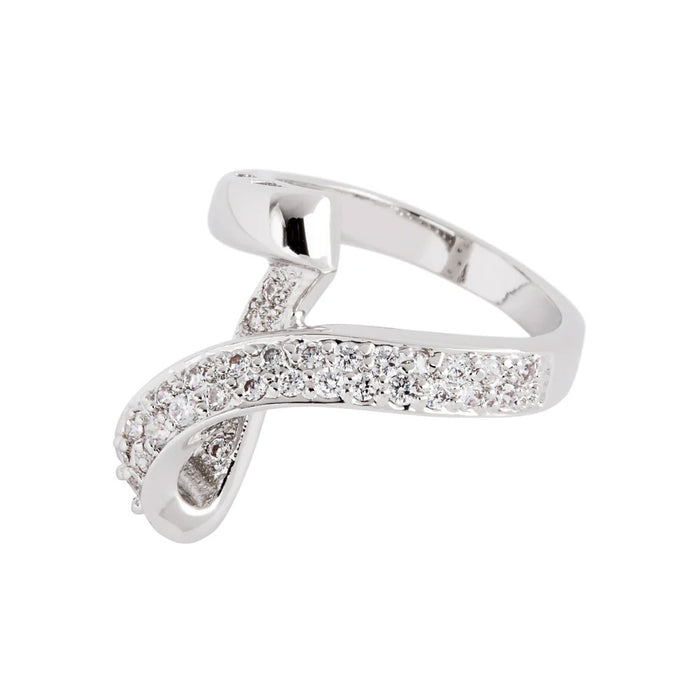 Jacqueline Kennedy Collection Crystal Loop Ring