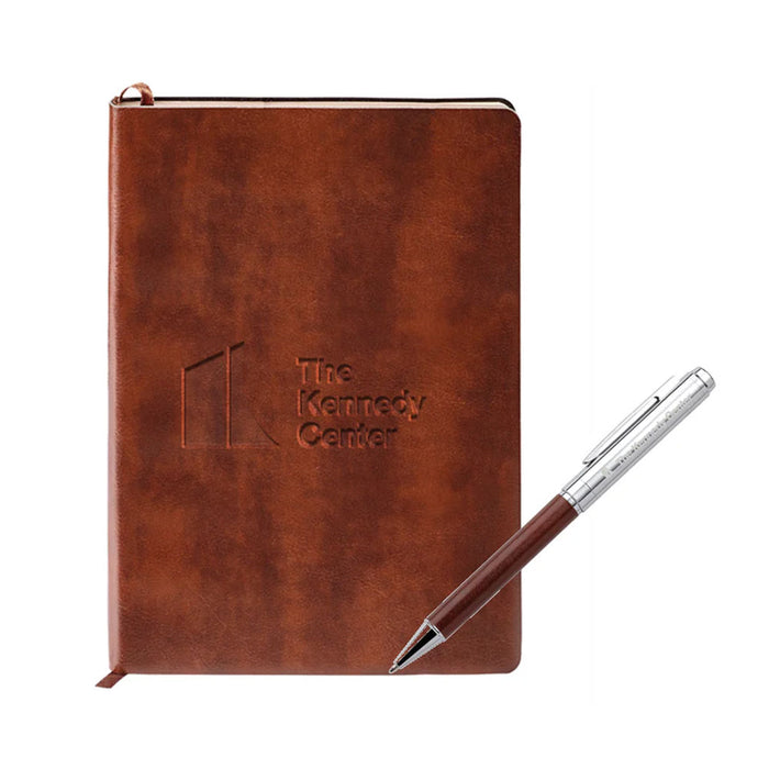 The Kennedy Center Leather Journal and Pen Gift Set