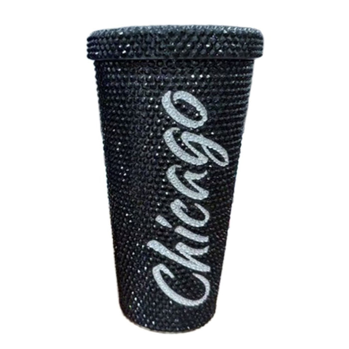 Willis Tower Rhinestone Tumbler