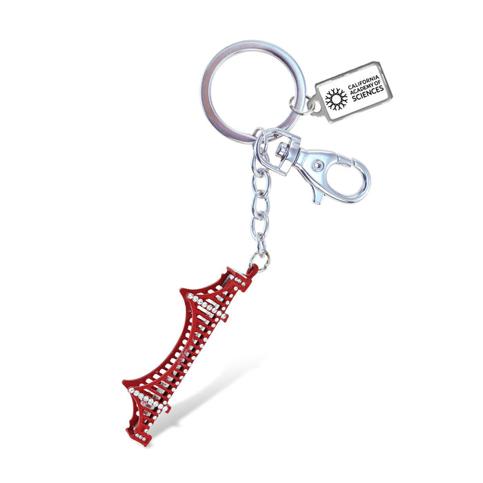 California Academy of Sciences Golden Gate Bridge Bling Keychain