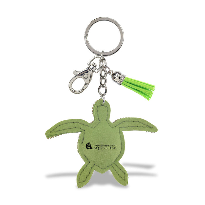 Loveland Living Planet Aquarium Sea Turtle Bling Keychain