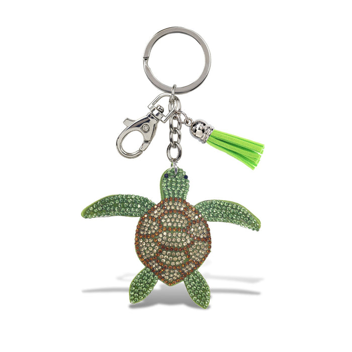 Loveland Living Planet Aquarium Sea Turtle Bling Keychain
