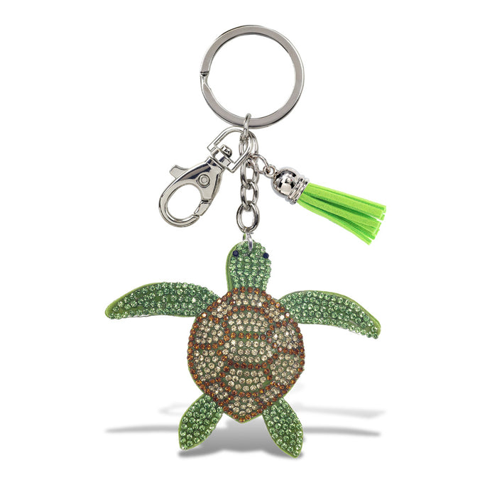 Mississippi Aquarium Sparkle Sea Turtle Keychain