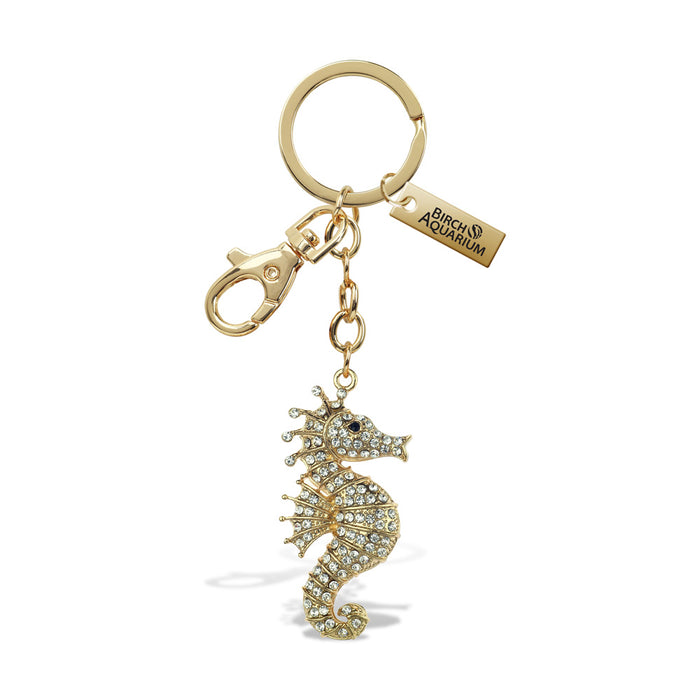 Birch Aquarium Seahorse Bling Keychain