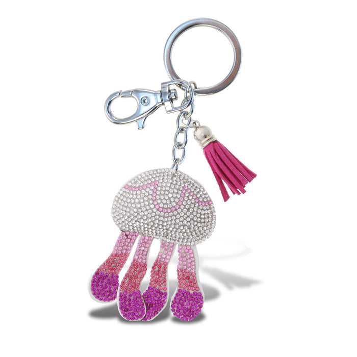 Oregon Coast Aquarium Sparkle Jellyfish Keychain