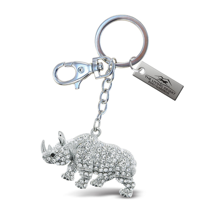 The Living Desert Zoo And Gardens Bling Rhino Keychain