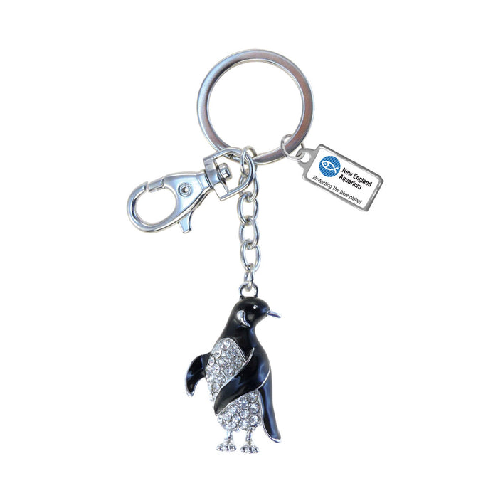 New England Aquarium Penguin Bling Keychain