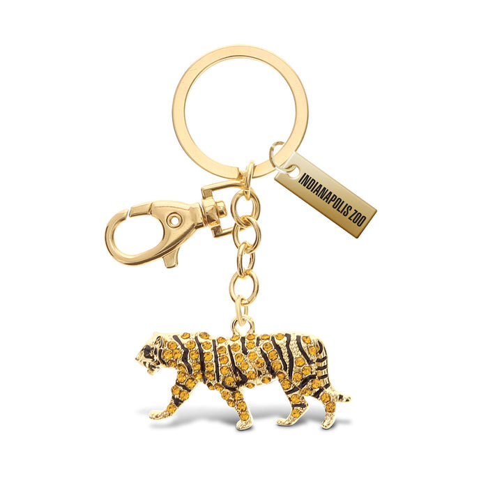 Indianapolis Zoo Bling Tiger Keychain