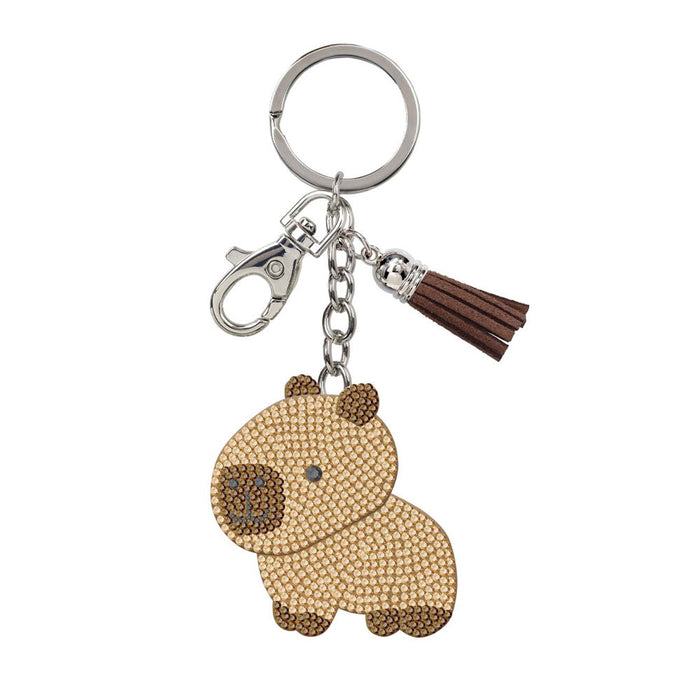 Brevard Zoo Capybara Sparkle Keychain