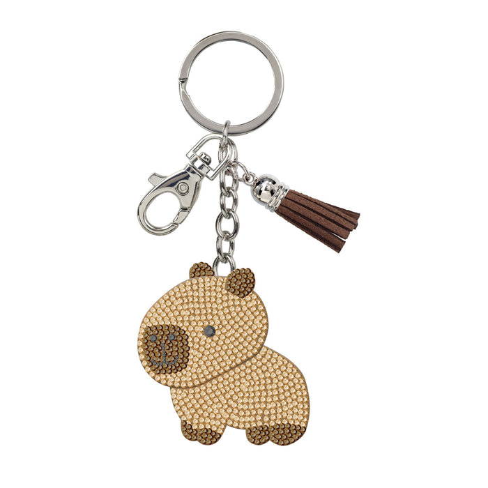 Gladys Porter Zoo Sparkle Capybara Keychain