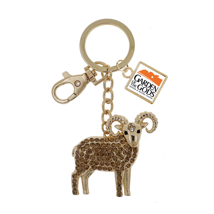 Garden of the Gods Big Horned Keychain