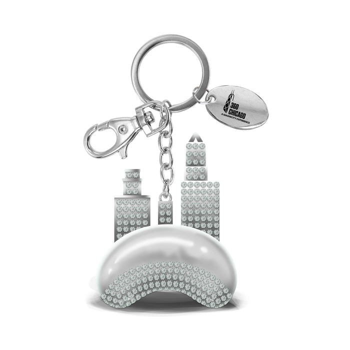 360 Chicago Bean Bling Keychain