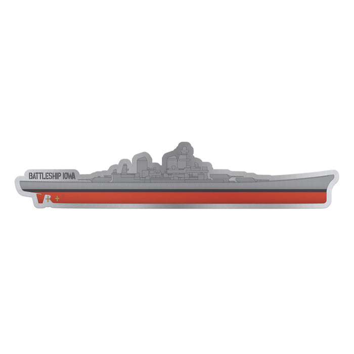 Battleship IOWA Jumbo Foil Magnet