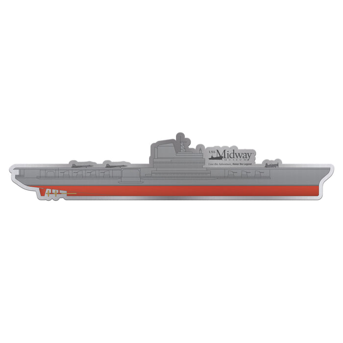 USS Midway Museum Jumbo Foil Magnet