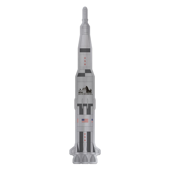 Griffith Observatory Jumbo Foil Rocket Magnet