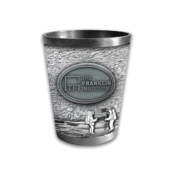 The Franklin Institute Space Metal Shot Glass