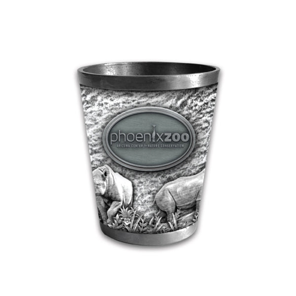 Phoenix Zoo Metal Shot Glass