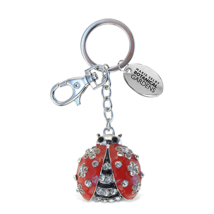 Marie Selby Botanical Gardens Bling Ladybug Keychain