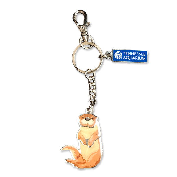 Tennessee Aquarium Otter Logo Keychain