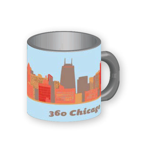 360 Chicago Skyline Mini Mug Magnet