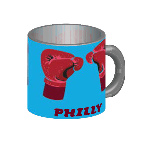 Philly Boxing Gloves Mini Mug Magnet