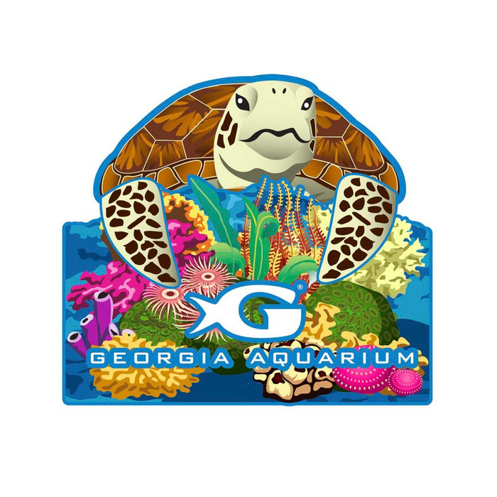 Georgia Aquarium Sea Turtle Pop Up Magnet