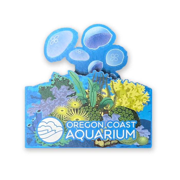 Oregon Coast Aquarium Moon Jellyfish Popup Magnet