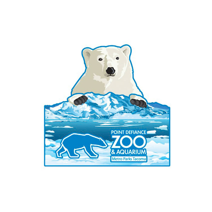 Point Defiance Zoo & Aquarium Polar Bear Popup Magnet
